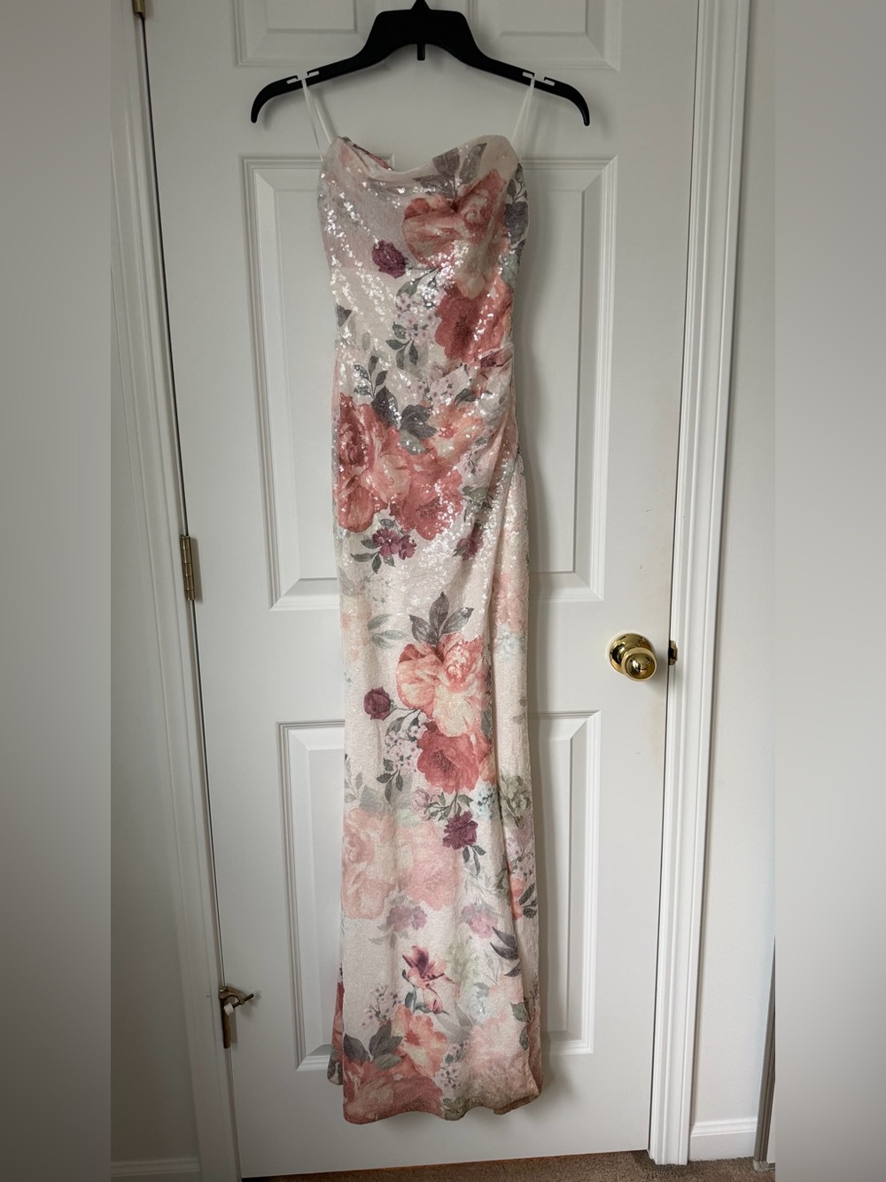 Windsor Floral Sequin mermaid formal dress - Pink Floral. Size XXS. Used once.